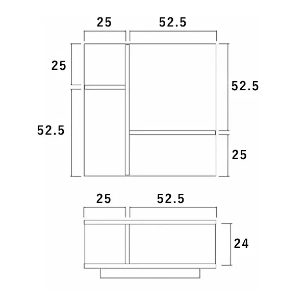 セラミック調のデザインが美しい機能性抜群のリビングテーブル「PI」の収納