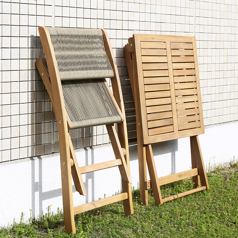 木の温もり溢れるガーデンテーブル＆チェア3点セット「MELUN（メルン）」の機能