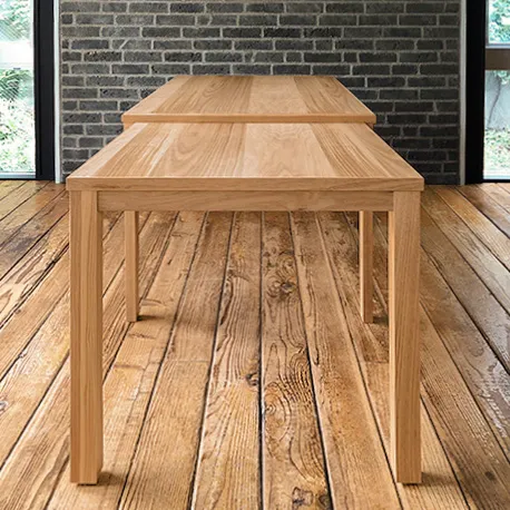暮らしに寄り添う木の伸長式テーブル「Aki(アキ)」のサイズ