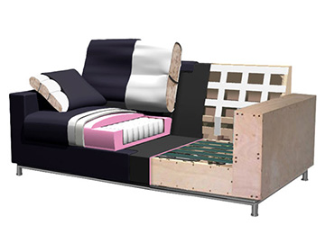 ULTIMA SOFA（ウルティマ ソファ） 理想的な構造