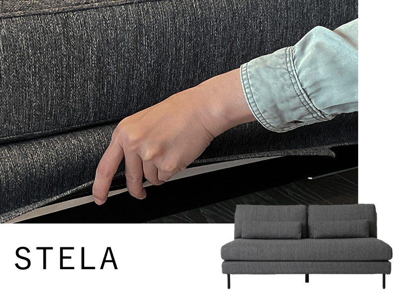 STELA[VSL11061]2.5人掛けソファー用替えカバー/幅160cm