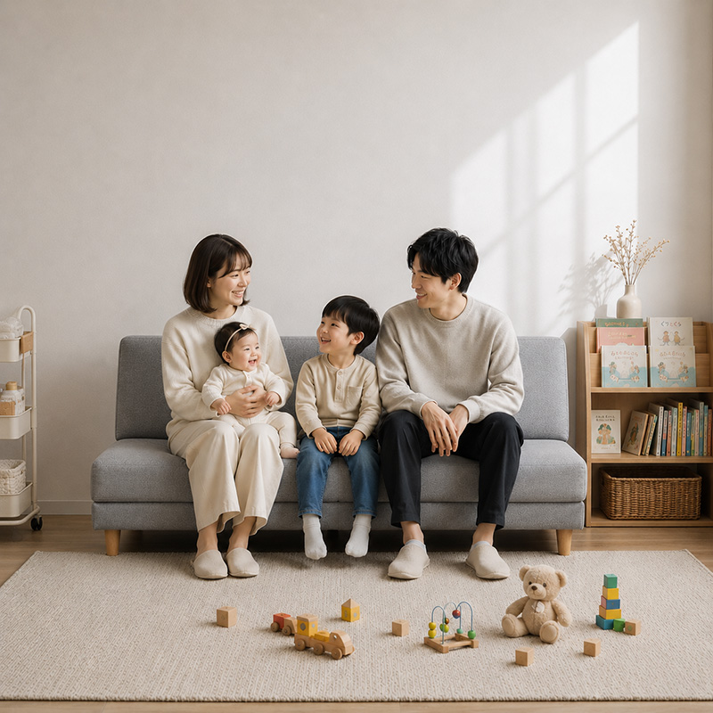 幅180cmの肘掛けなし3人掛けソファ