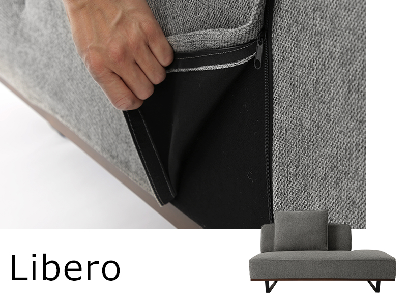 「Libero(リベロ)」1.5人掛けソファー用カバー/幅134cm