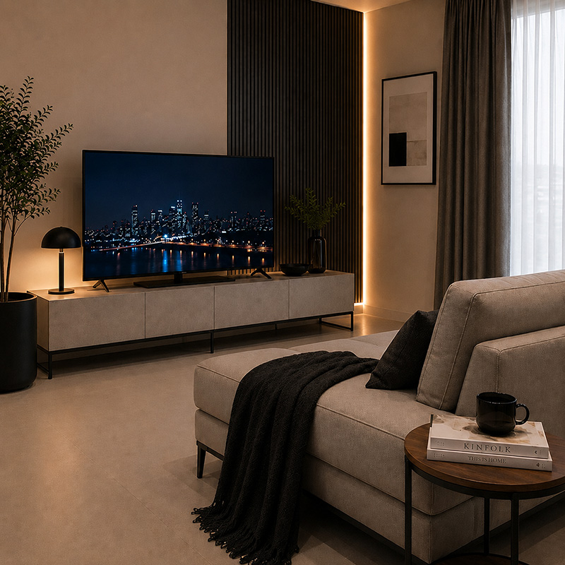 テレビと窓の位置関係にも注意する